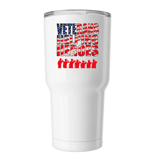 Veterans Helping Heroes, a White Insulated Tumbler