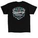 Udenberg Garage Tiffany Blue logo, a Black Classic Unisex Tee (back-view)