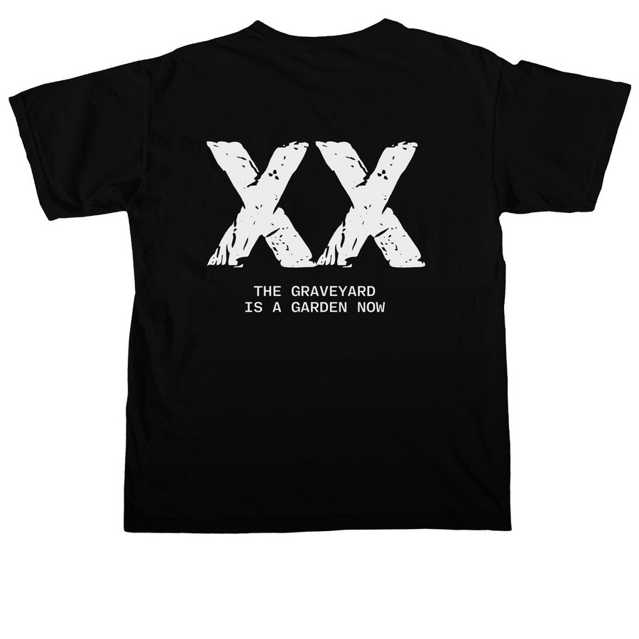 New Life XX Years Apparel, a Black Comfort Colors Unisex Tee (back-view)