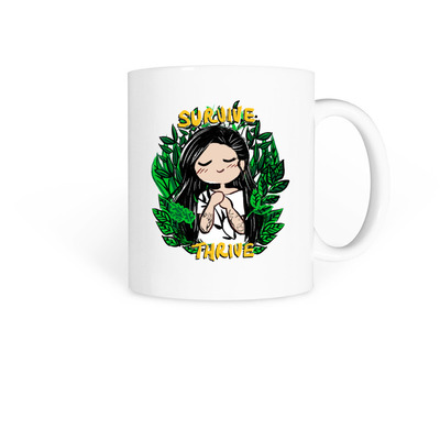 Survive, Thrive.&nbsp;, a White Coffee Mug