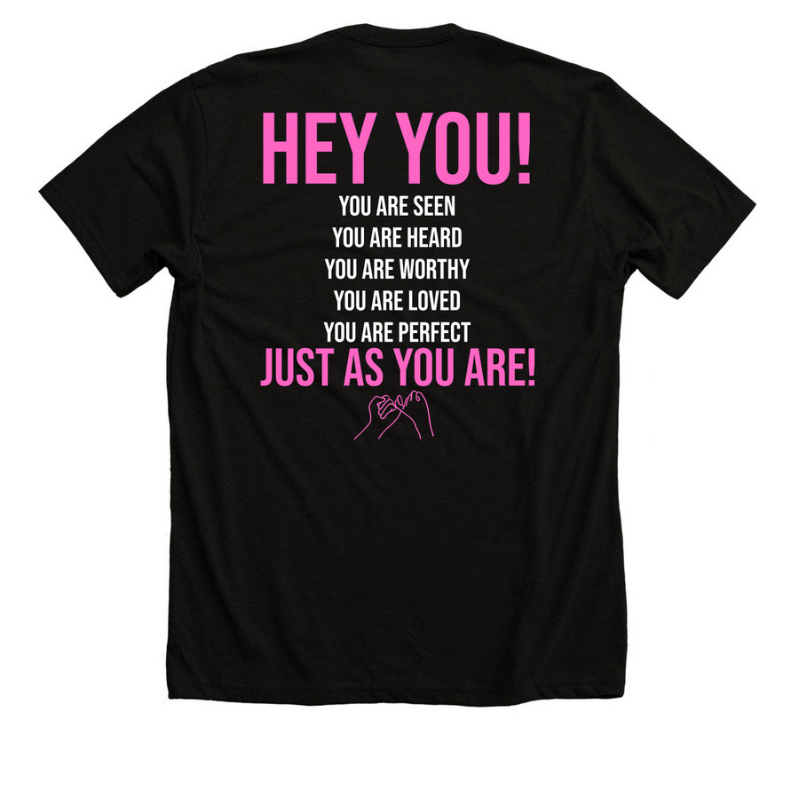 Pinky Promise Family - NEW, a Solid Black Blend Premium Unisex Tee (back-view)