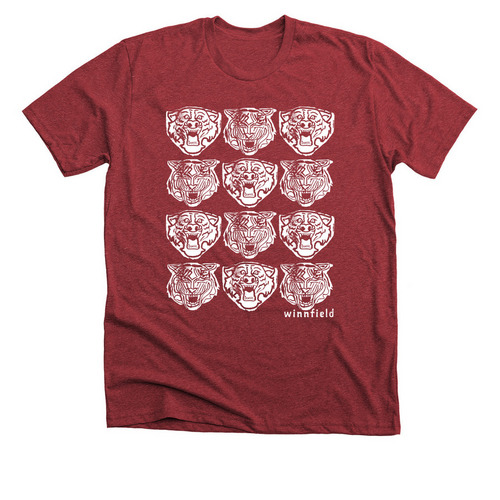 W & M Design, a Heather Canvas Red Premium Unisex Tee