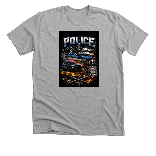 TIMBERLAKE PD T-Shirt Fundraiser, a Athletic Heather Premium Unisex Tee