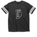 Hoosier B!tches!, a Vintage Smoke / White Football Jersey Tee