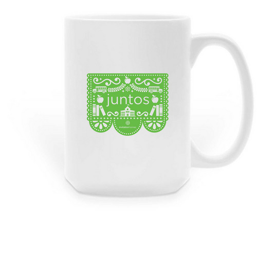 I Support Schools Mug, a White Large Coffee Mug