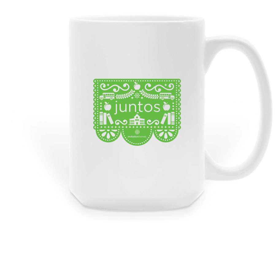 I Support Schools Mug, a White Large Coffee Mug
