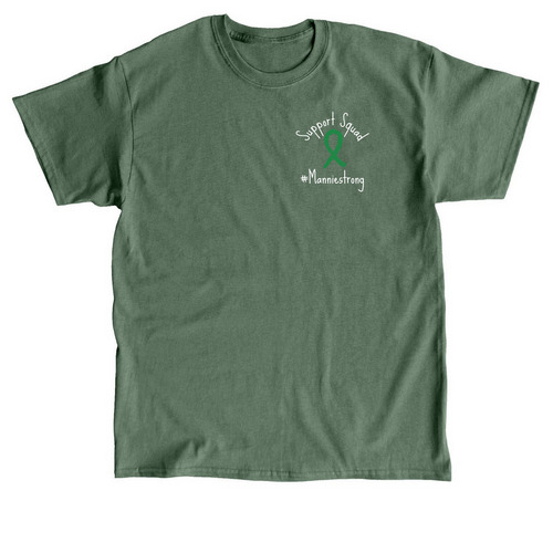 Mannie Support Squad Fundraiser, a Military Green Classic Unisex Tee