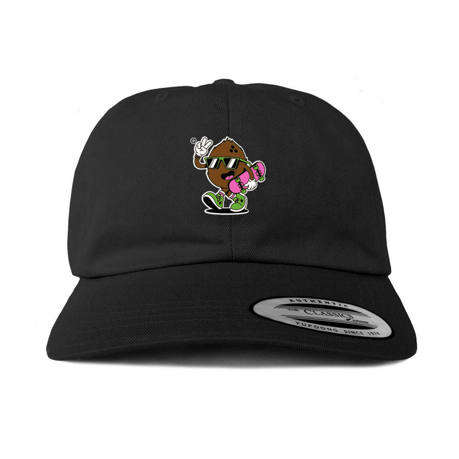 Coconuts & Bolts Coconut Guy Hat, a Black Printed Classic Baseball Cap