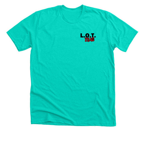 LOT 2540: Filling Empty Plates, a Heather Sea Green Premium Unisex Tee