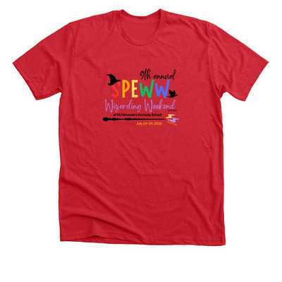 9th Annual Wizarding Weekend, a Heather Red Premium Unisex Tee