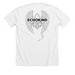 Demi Line - Black, a Solid White Blend Premium Unisex Tee (back-view)