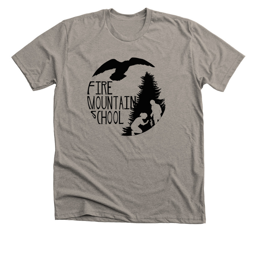 Fire Mountain School Tee?s and Sweatshirts&nbsp;, a Heather Stone Premium Unisex Tee