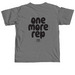 MF Training Pocket + One More Rep, a Grey Comfort Colors Unisex Tee (back-view)