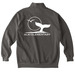 Classic Alki Elementary Zip Up Sweatshirts&nbsp;, a Pepper Comfort Colors Quarter Zip Pullover (back-view)