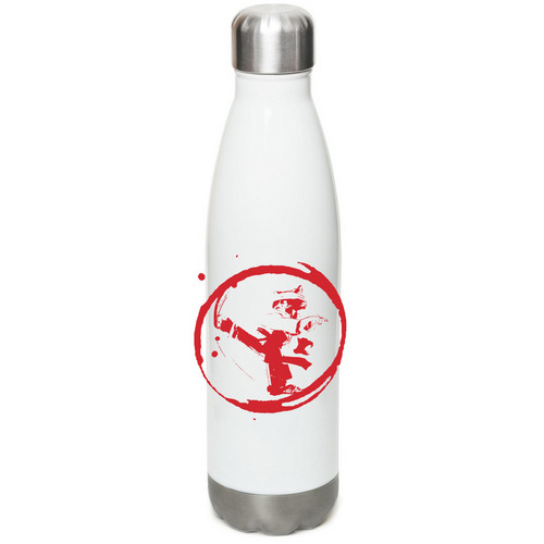 Summer Water Bottle, a White Stainless Steel Water Bottle