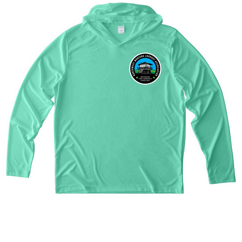 Activewear, a Bright Seafoam UV Performance Long Sleeve Hoodie