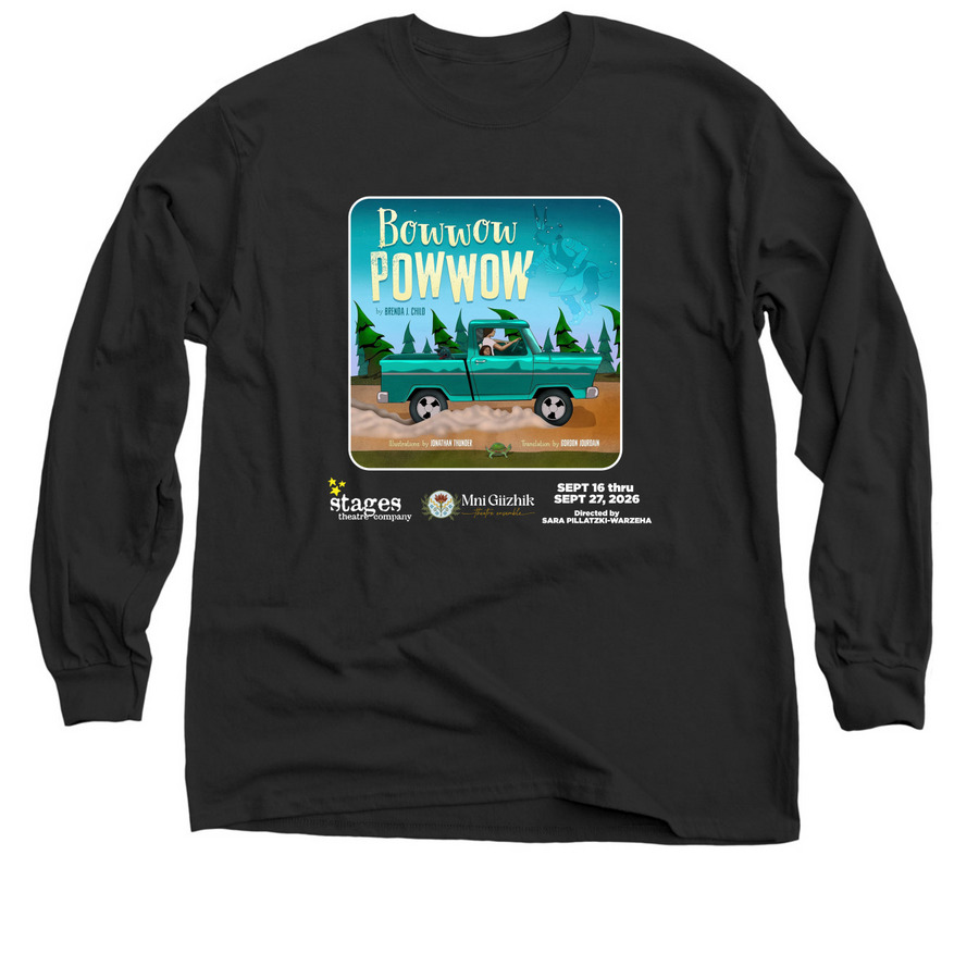Bowwow Powwow Shirts, a Black Classic Long Sleeve Tee