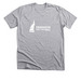 Headache on the Hill White Logo, a Athletic Heather Premium Unisex Tee