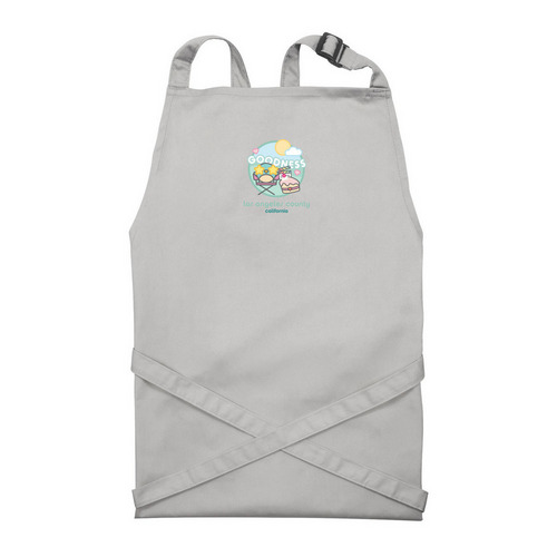 LA Chapter Apron, a Silver Recycled Bib Apron