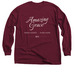Amazing Grace, a Maroon Classic Long Sleeve Tee