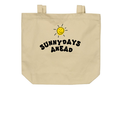 Sunny Days Ahead Bag, a Oyster Organic Cotton Tote Bag