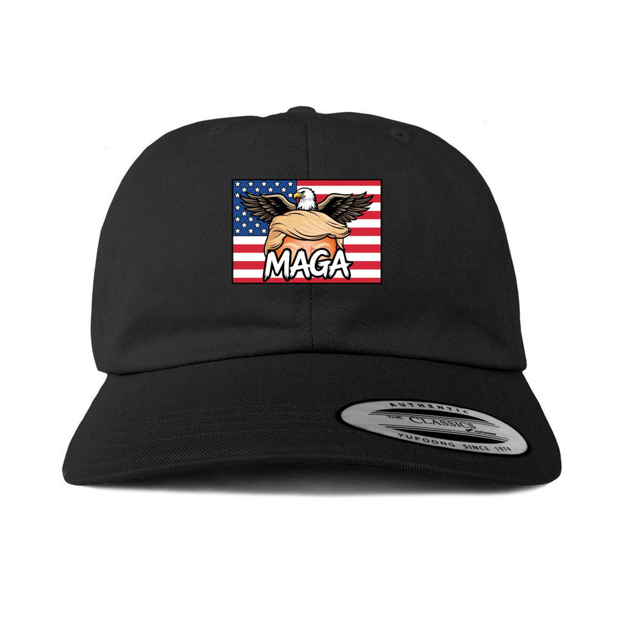 MAGA Hair Hats, a Black Printed Classic Baseball Cap