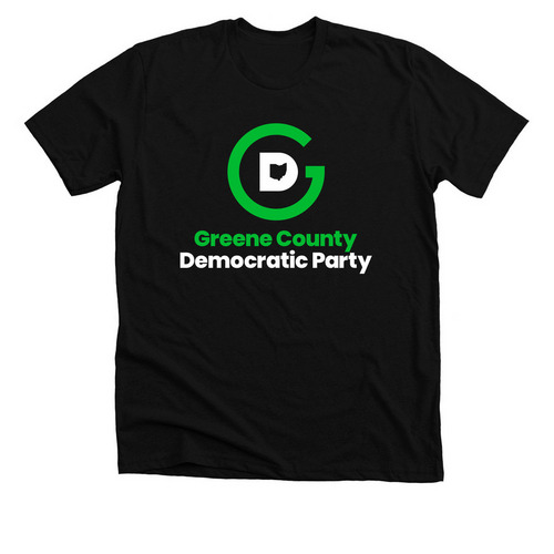 Greene County OH Democratic Party, a Solid Black Blend Premium Unisex Tee