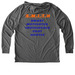 S.M.I.T.H, a Aluminum Grey Allmade Eco Triblend Hoodie Tee (back-view)