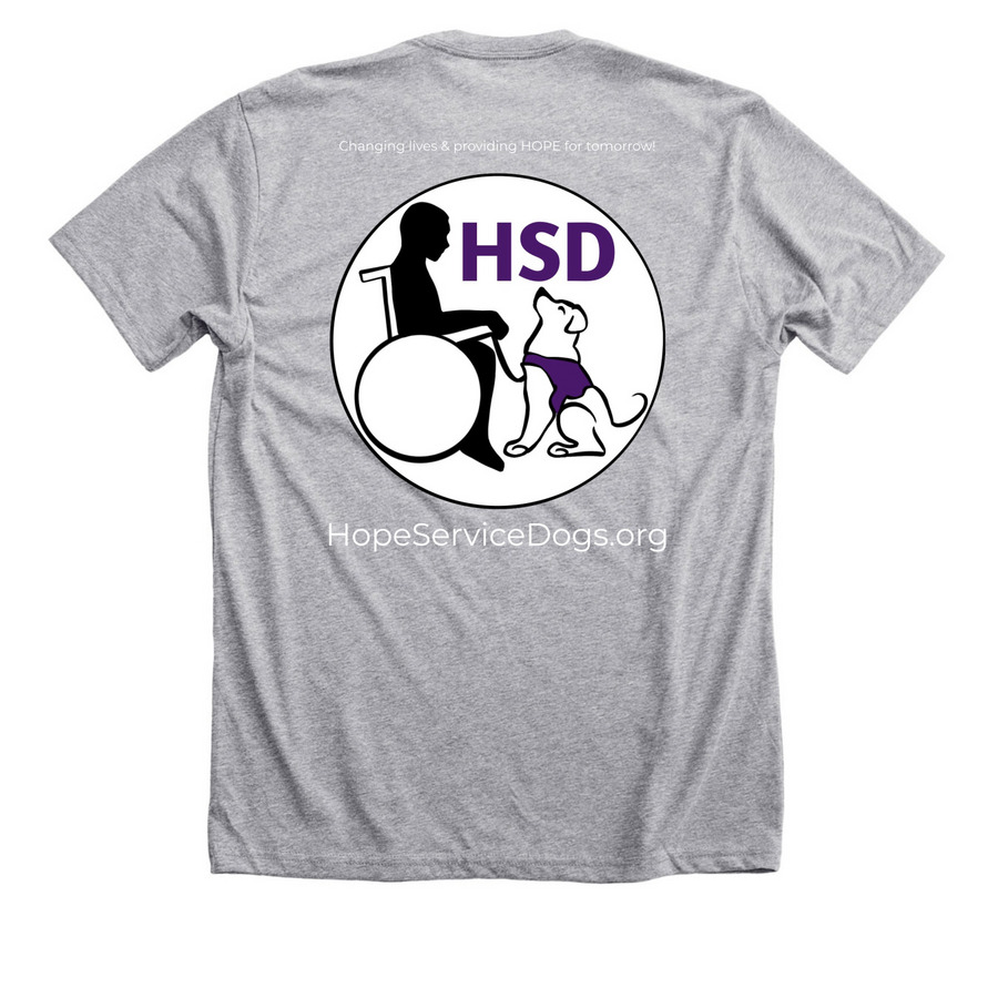 HSD Shirts, a Athletic Heather Premium Unisex Tee (back-view)