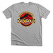 Go Gold Dinosaur Design, a Athletic Heather Premium Unisex Tee