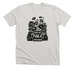 Linocut Support Public Libraries, a Heather Cement Premium Unisex Tee