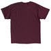 Clearly back to basics, a Maroon Classic Unisex Tee (back-view)