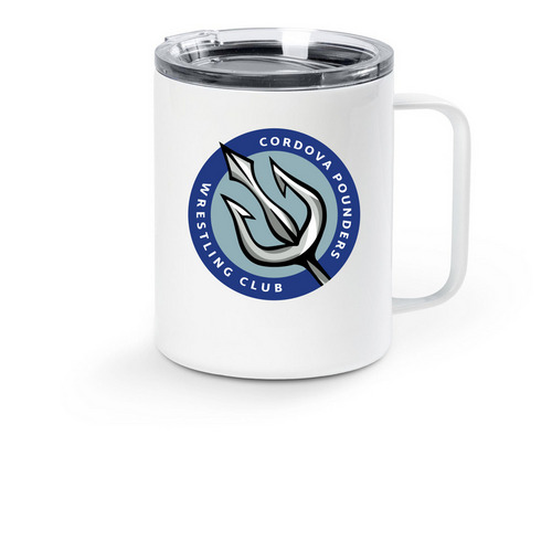 Trident To-Go Mug, a White Stainless Steel Travel Mug