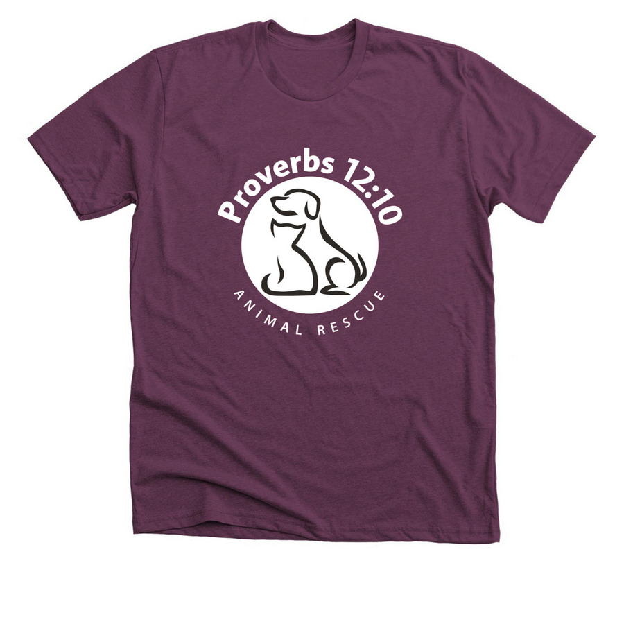 Logo Tee's, a Heather Maroon Premium Unisex Tee