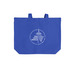Tote Bags - Dark colors, a True Royal Cotton Canvas Tote Bag (back-view)