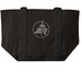 Tote Bags - Dark colors, a Black/Black Large Two-Tone Canvas Tote Bag (back-view)