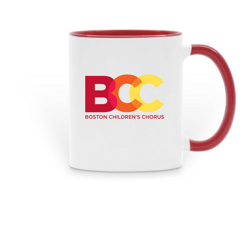 Classic BCC Mug, a Red Two-Tone Ceramic Mug