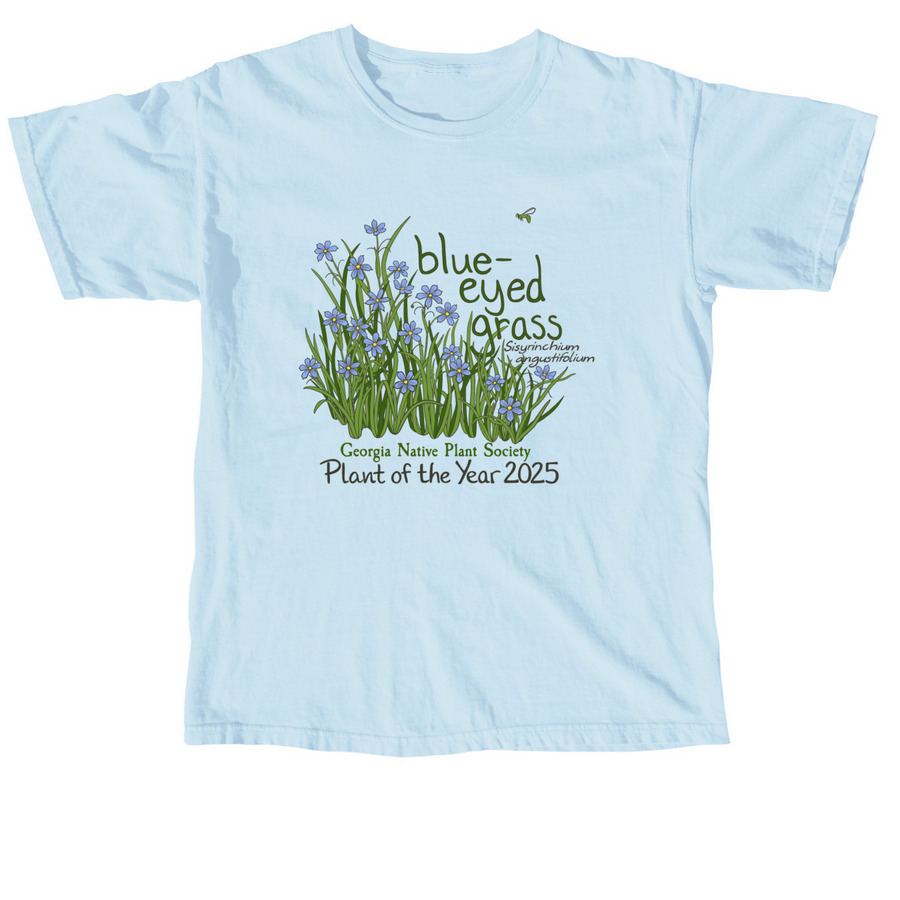 Blue-eyed Grass 2025 Plant of the Year Shirts, a Chambray Comfort Colors Unisex Tee
