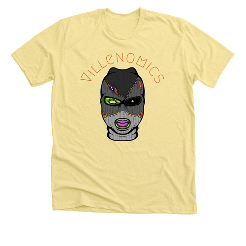 Villenomics, a Heather Yellow Gold Premium Unisex Tee