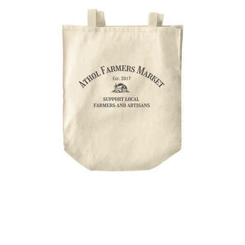 Athol Farmers Market - Totes, a Natural Over-the-Shoulder Shopping Tote Bag
