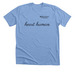 heart human, a Heather Carolina Blue Premium Unisex Tee