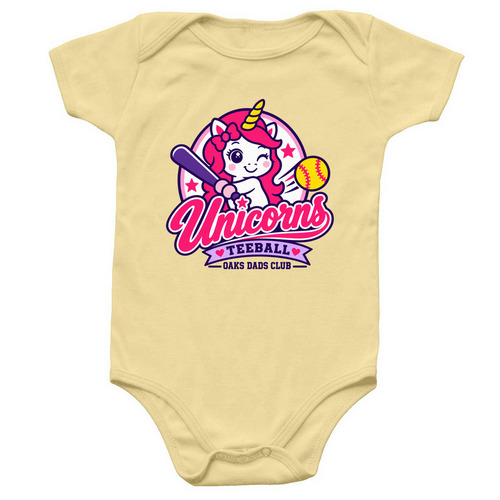 Lil Unicorns, a Banana Infant Onesie