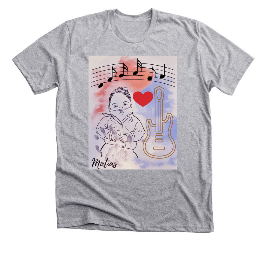 Strong Heart Warrior Angel, a Athletic Heather Premium Unisex Tee