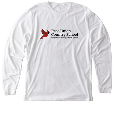 Logo Tops (all sizes), a Solid White Blend Premium Long Sleeve Tee