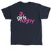 Girls Rugby Dark T-Shirts, a Navy Classic Unisex Tee