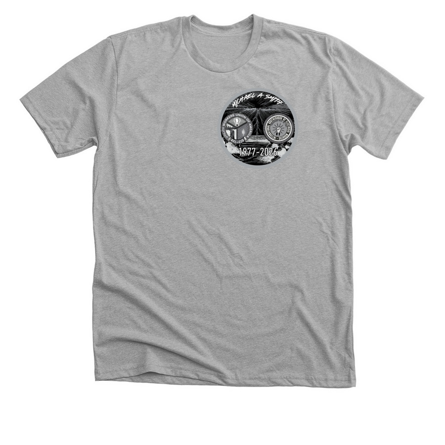 M. SMITH BLACK & GRAY&nbsp;, a Athletic Heather Premium Unisex Tee