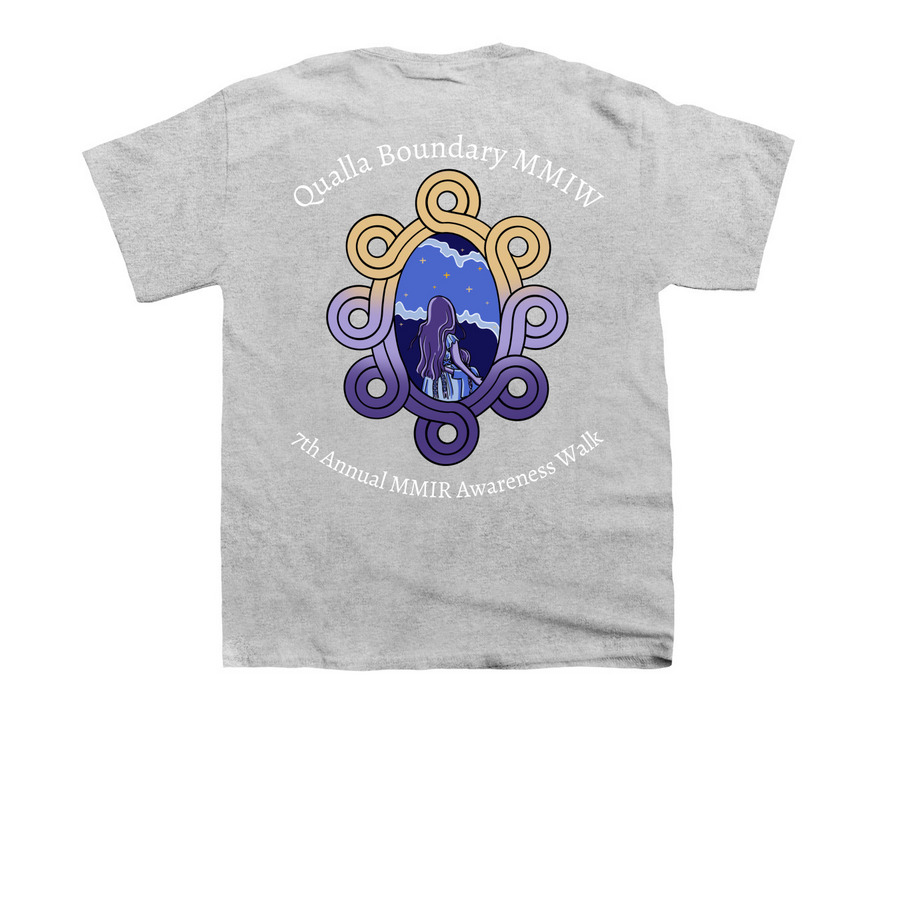 7th Annual MMIR Awareness Event, a Sport Grey Youth Unisex Tee (back-view)