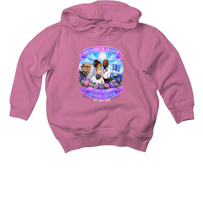 Not For Sale - Iyana, a Raspberry Toddler Pullover Hoodie