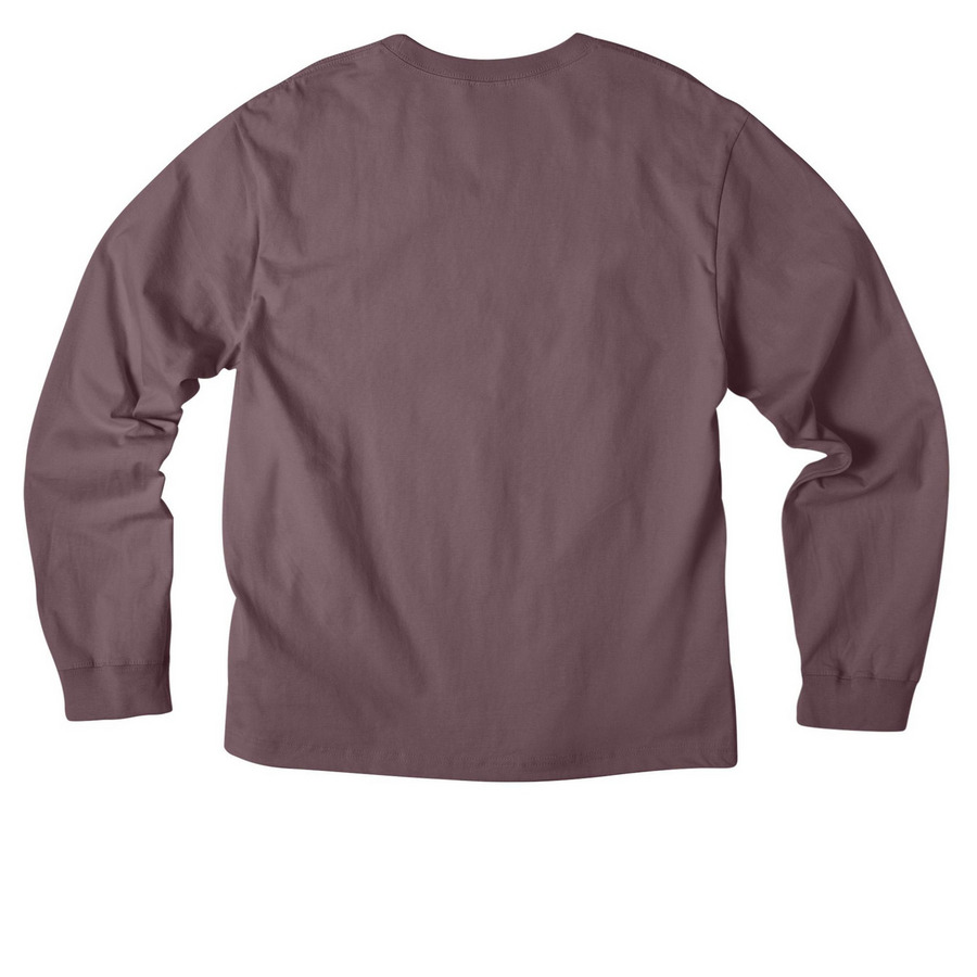 Shrine Logo - Mini, a Purple Storm Unisex Heavyweight Long Sleeve Tee (back-view)