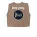 ronin 2026 keep going., a Faded Brown Women's Heavyweight Garment Dye Muscle Tee (back-view)